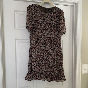 VICI Black Floral Mini Dress